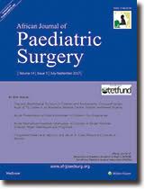 African Journal of Paediatric Surgery Ajps